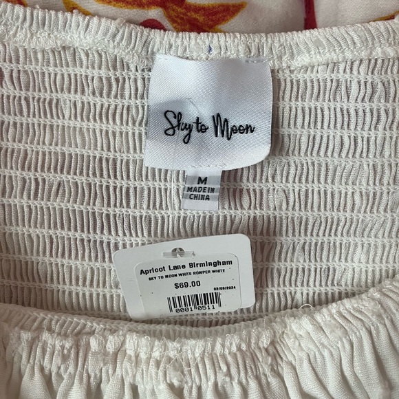 White Strapless Romper Dress - Picture 4 of 5